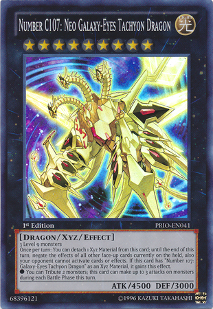 Number C107: Neo Galaxy-Eyes Tachyon Dragon [PRIO-EN041] Ultimate Rare