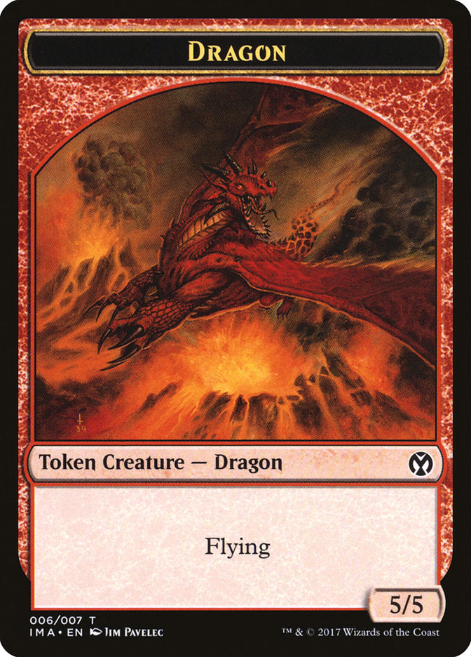 Dragon (006/007) [Iconic Masters Tokens]